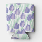 Tulip Design: helle violette Blüte. Dosenkühler (Rückseite)