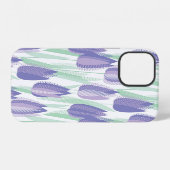 Tulip Design: helle violette Blüte. iPhone Hülle (Rückseite (Horizontal))
