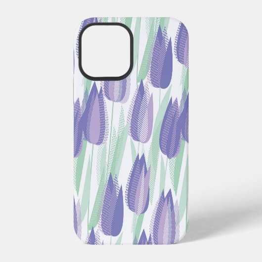Tulip Design: helle violette Blüte. iPhone Hülle (Rückseite)