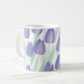 Tulip Design: helle violette Blüte. Kaffeetasse (Vorderseite Links)