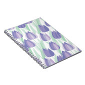 Tulip Design: helle violette Blüte. Notizblock (Rechte Seite)