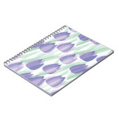 Tulip Design: helle violette Blüte. Notizblock (Linke Seite)
