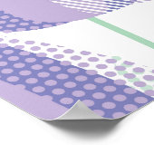 Tulip Design: helle violette Blüte. Poster (Ecke)