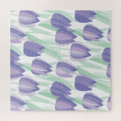Tulip Design: helle violette Blüte. Puzzle (Horizontal)