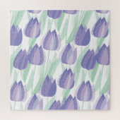 Tulip Design: helle violette Blüte. Puzzle (Vertikal)