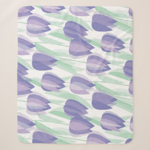 Tulip Design: helle violette Blüte. Sherpadecke