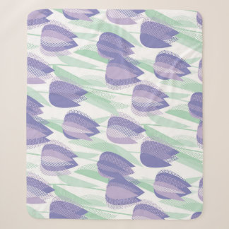 Tulip Design: helle violette Blüte. Sherpadecke