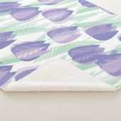 Tulip Design: helle violette Blüte. Sherpadecke (3/4)