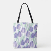 Tulip Design: helle violette Blüte. Tasche (Rückseite)