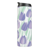 Tulip Design: helle violette Blüte. Thermosbecher (Nach rechts gedreht)