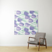 Tulip Design: helle violette Blüte. Wandteppich (Beispiel (Horizontal))