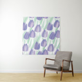 Tulip Design: helle violette Blüte. Wandteppich (Beispiel)