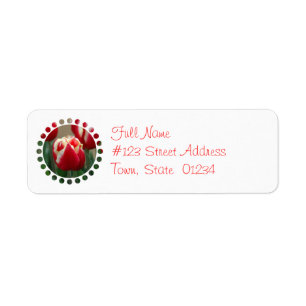Tulip Design Mailing Label