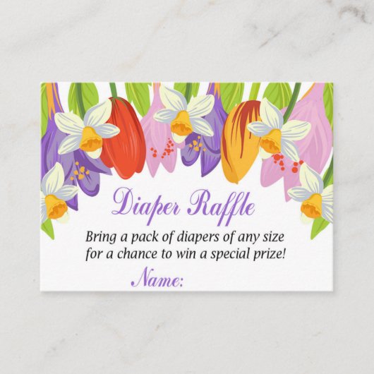 Tulip Diaper Raffles Tickets (Vorderseite)