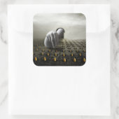 Tulip Dieb 2013 Quadratischer Aufkleber (Tasche)