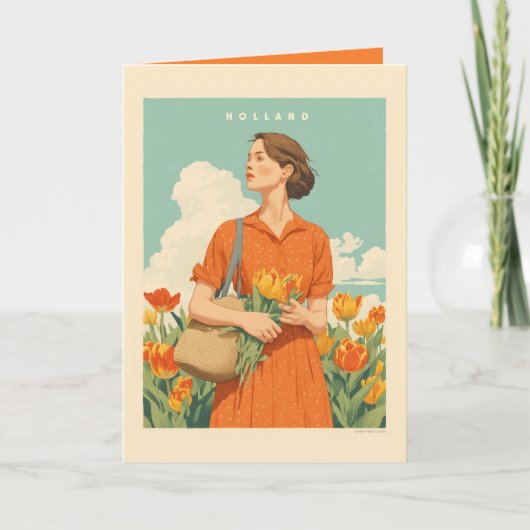 Tulip Dreams in Holland Einladung (Vorderseite)