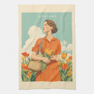 Tulip Dreams in Holland Geschirrtuch