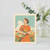 Tulip Dreams in Holland Postkarte (Stehend Vorderseite)