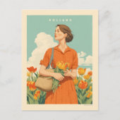 Tulip Dreams in Holland Postkarte (Vorderseite)