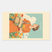 Tulip Dreams in Holland Rechteckiger Aufkleber (Vorderseite)