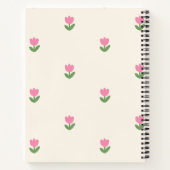Tulip Dreams Notebook Cover 🌷 floral Pattern Notizblock (Rückseite)