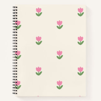Tulip Dreams Notebook Cover 🌷 floral Pattern Notizblock