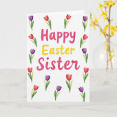 Tulip Easter Sister Card Karte (Gelbe Blume)