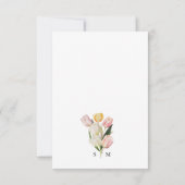 Tulip Elegant RSVP Card (Rückseite)