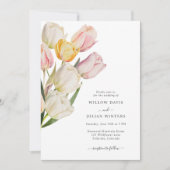 Tulip Elegant Wedding Einladung (Vorderseite)