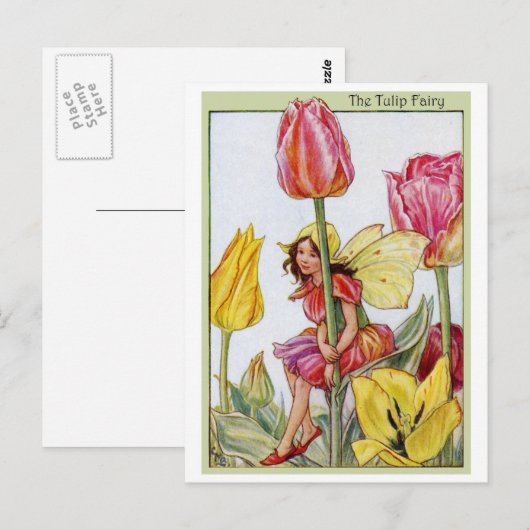 Tulip Fairy Postkarte (Vorne/Hinten)