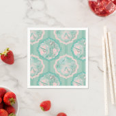 Tulip Fantasy Green und Pink Serviette (Beispiel)