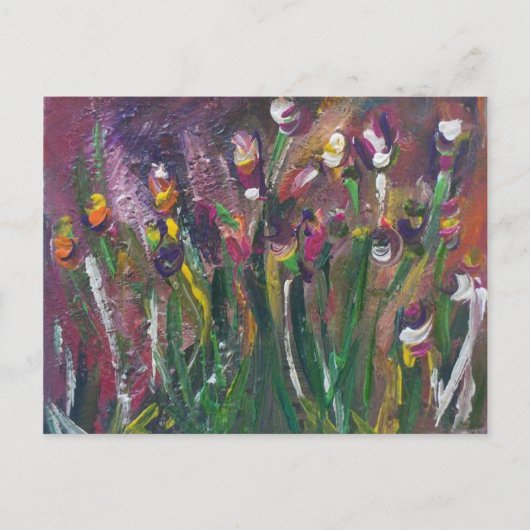 Tulip farbenfrohe Postkarte (Vorderseite)