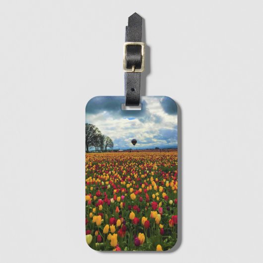 Tulip Farm in Oregon Gepäckanhänger (Vorderseite Vertikal)