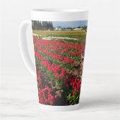 Tulip Farm in Oregon Milchtasse (Linke Ecke)