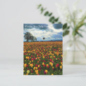 Tulip Farm von Oregon Postkarte (Stehend Vorderseite)