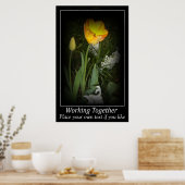 Tulip Federgarten zusammenarbeiten Motivation Poster (Küche)