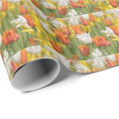 Tulip-Feld Geschenkpapier (Rolleneckpunkt)