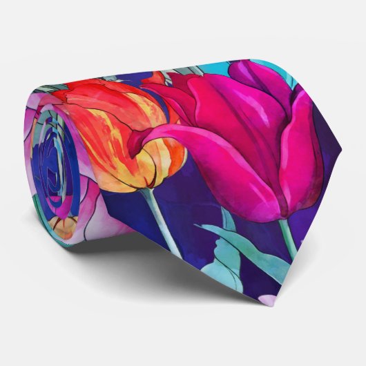 Tulip-Feld Krawatte (Gerollt)