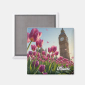 Tulip Festival in Ottawa Canada Travel Magnet (Vorderseite/Rückseite)