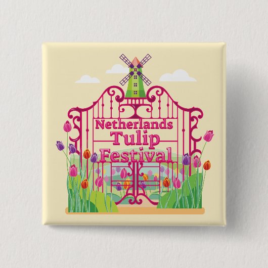 Tulip Festival, Windmill, Tore Button (Vorderseite)