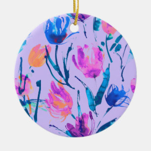 Tulip-Fieber Keramik Ornament