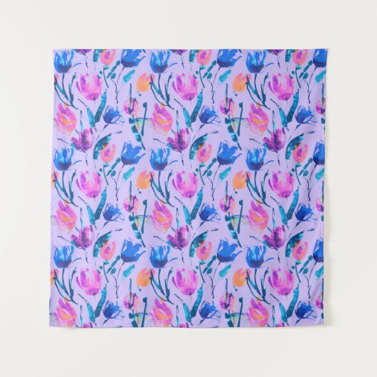 Tulip-Fieber Wandteppich (Vorderseite)