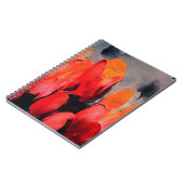 Tulip Field – Abstract Floral Intensity Notizblock (Linke Seite)