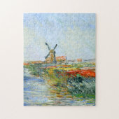 Tulip Field in Holland Monet Fine Art Puzzle (Vertikal)