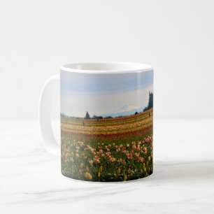 Tulip Field mit Mt. Hood, Oregon Kaffeetasse