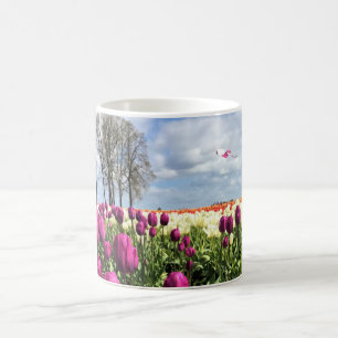 Tulip Field with Kite, Oregon Kaffeetasse