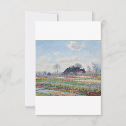 Tulip Fields bei Sassenheim von Claude Monet Dankeskarte (Vorderseite)