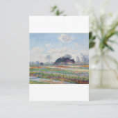 Tulip Fields bei Sassenheim von Claude Monet Dankeskarte (Stehend Vorderseite)