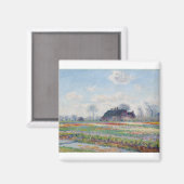 Tulip Fields bei Sassenheim von Claude Monet Magnet (Vorderseite/Rückseite)