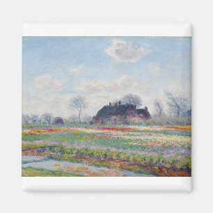 Tulip Fields bei Sassenheim von Claude Monet Magnet